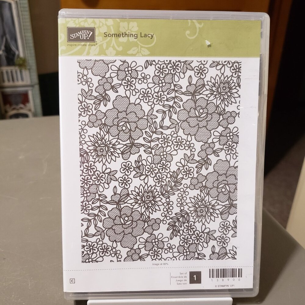 Stampin' Up! 'SOMETHING LACY' Cling Stamp (Used)